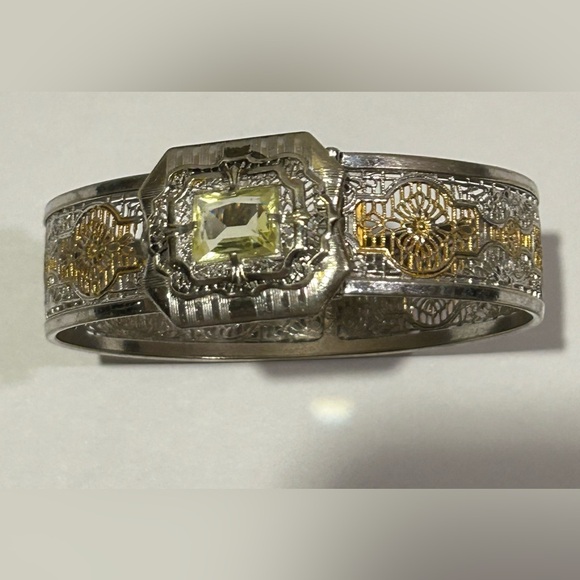 Art Deco Sterling Silver Bangle